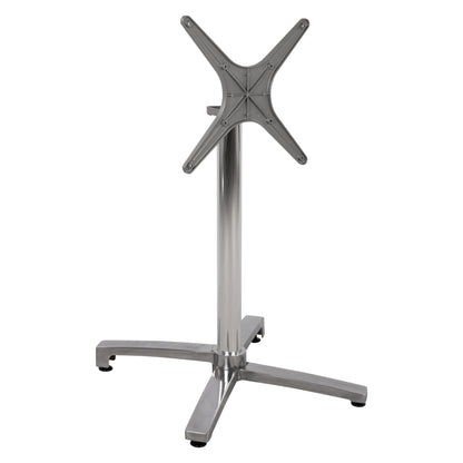 Aluminum base folding chromed 69x69x73cm with cross 48x48 HM459.03
