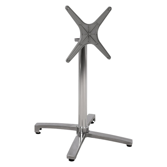 Aluminum base folding chromed 69x69x73cm with cross 48x48 HM459.03