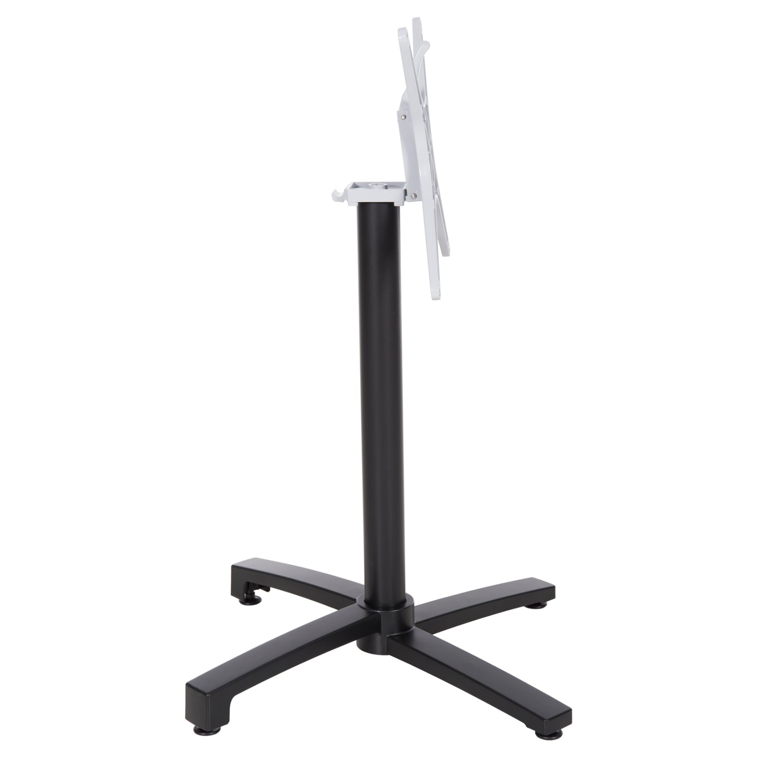 Aluminum base Folding HM459.01 black matte 69x69x73 with cross 48x48