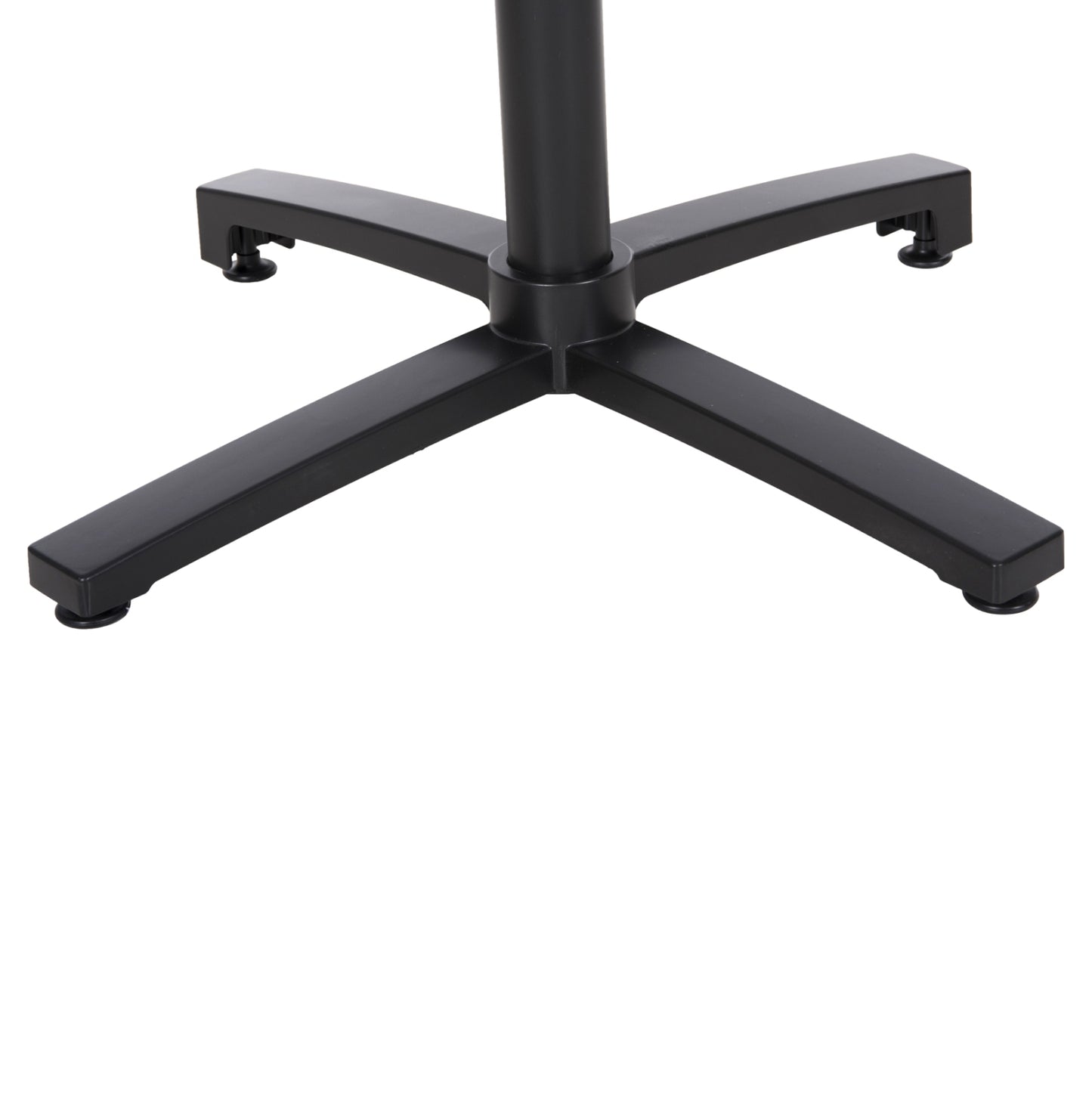 Aluminum base Folding HM459.01 black matte 69x69x73 with cross 48x48