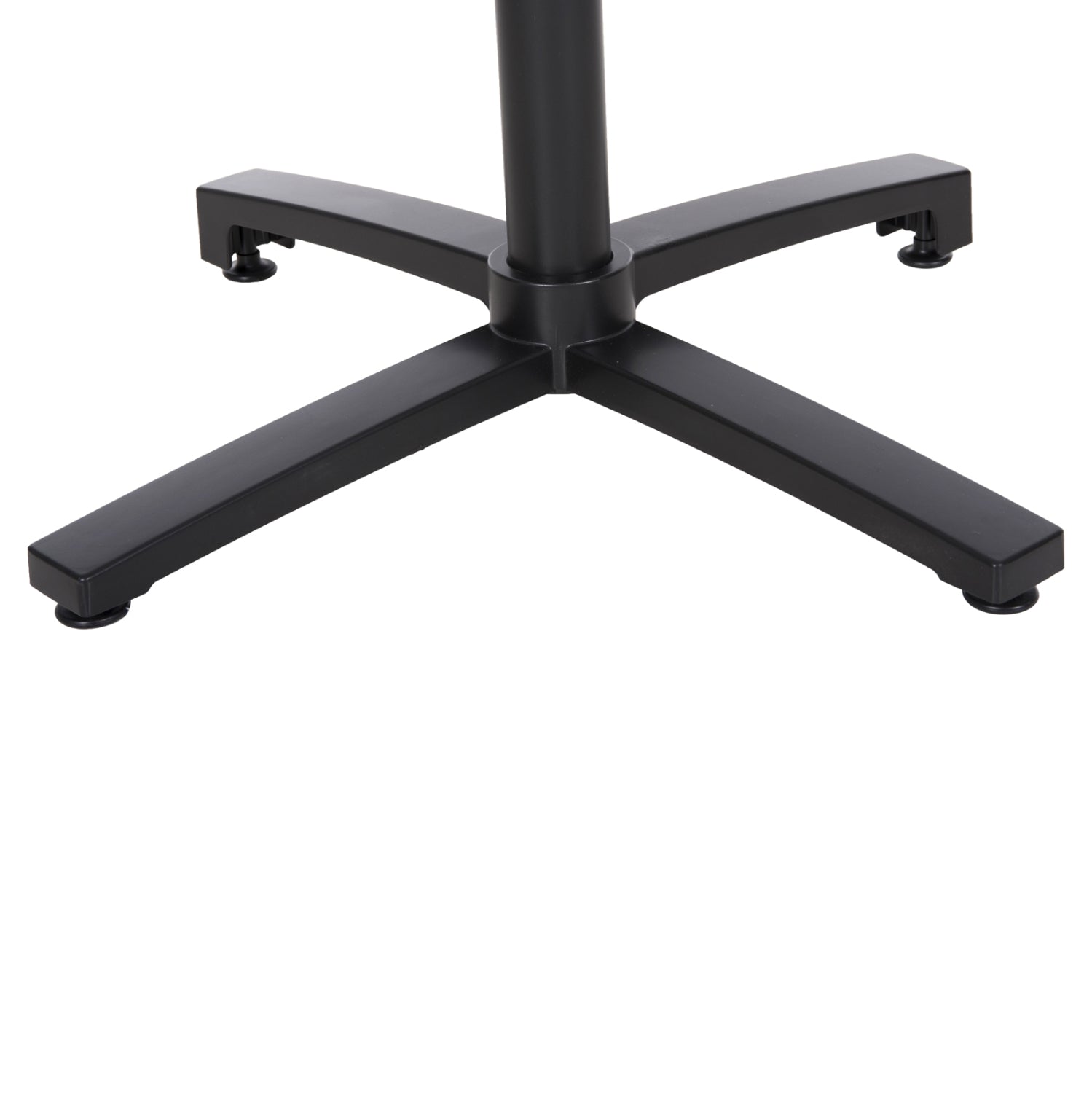 Aluminum base Folding HM459.01 black matte 69x69x73 with cross 48x48