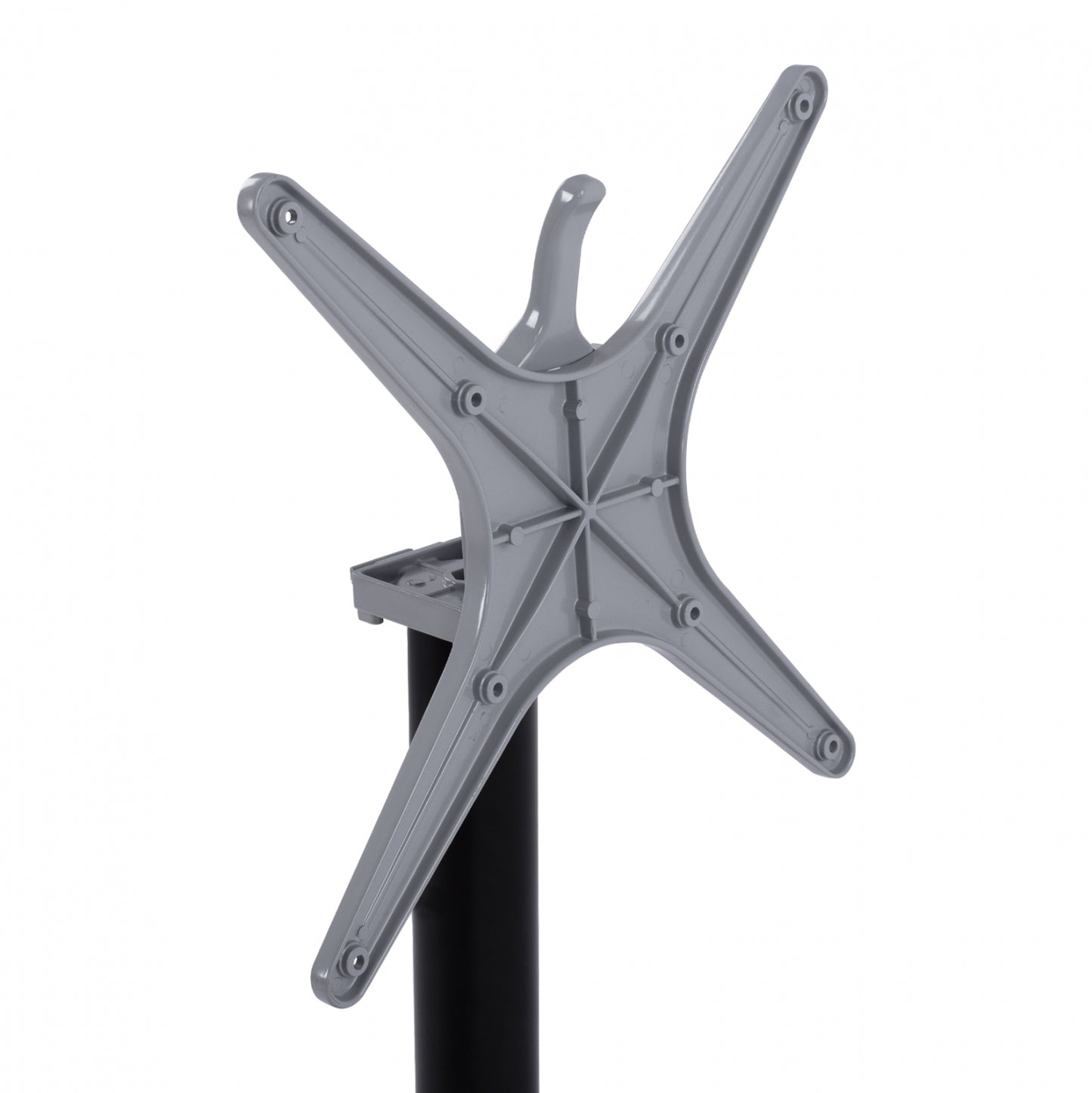 Foldable aluminum base HM469.01 Black matte 66x66x72 with cross 48x48cm