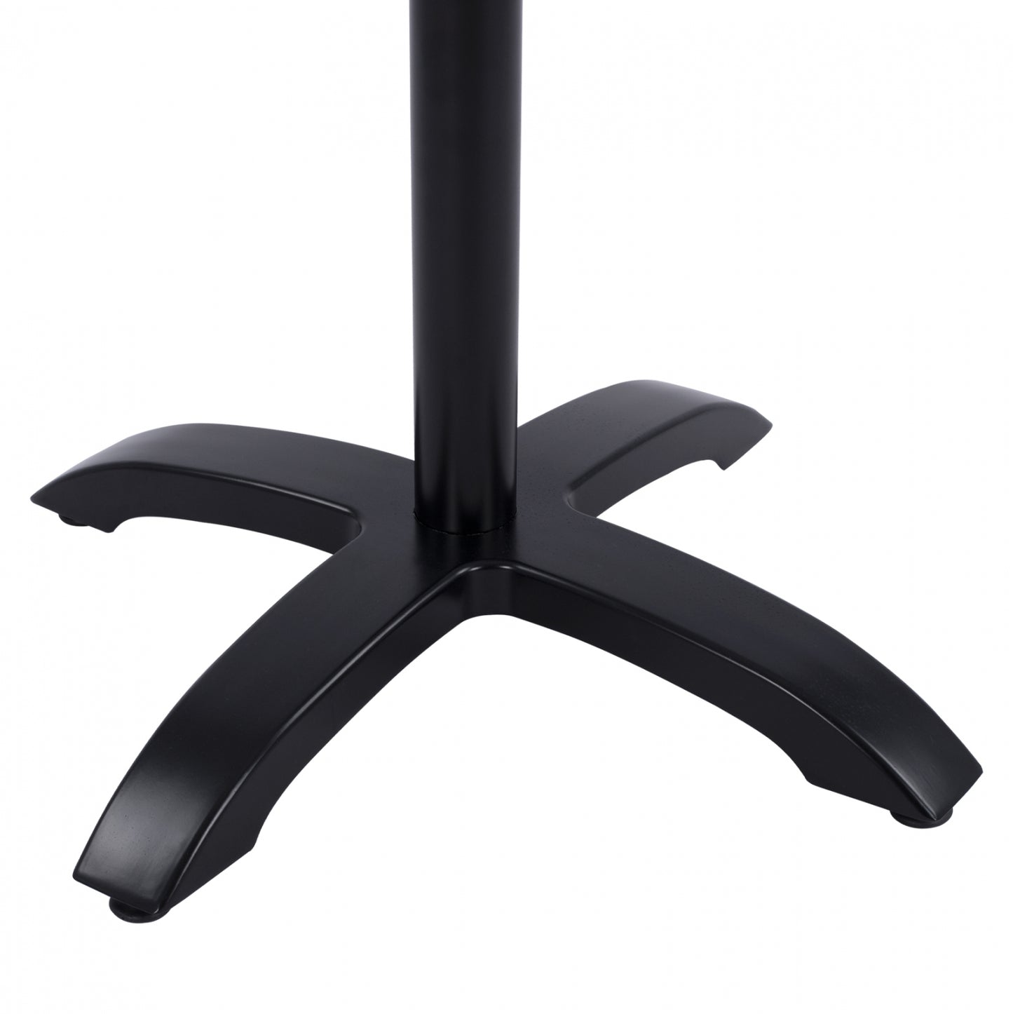 Foldable aluminum base HM469.01 Black matte 66x66x72 with cross 48x48cm