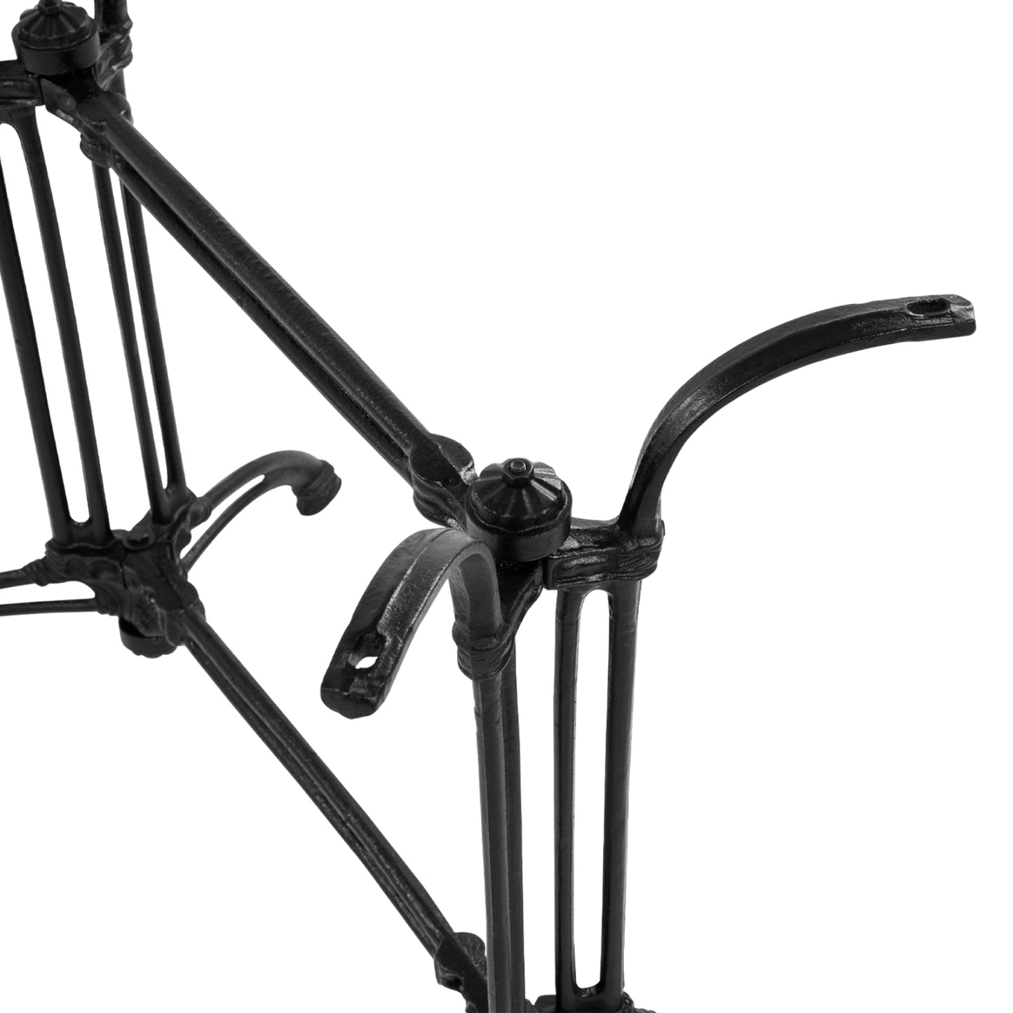 Base from cast iron two columns HM443 in black color 82X50X71H