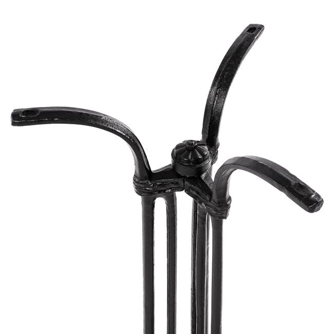 Base from cast iron HM445 3legs in black color 50x50x71