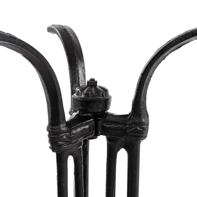 Base from cast iron HM445 3legs in black color 50x50x71
