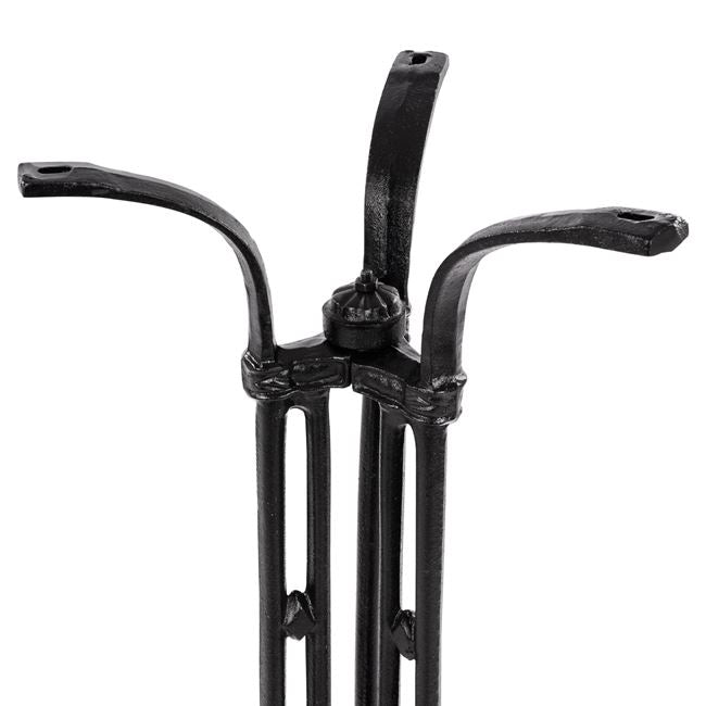 Base Bar from cast iron HM446 3legs in black color 50x50x105