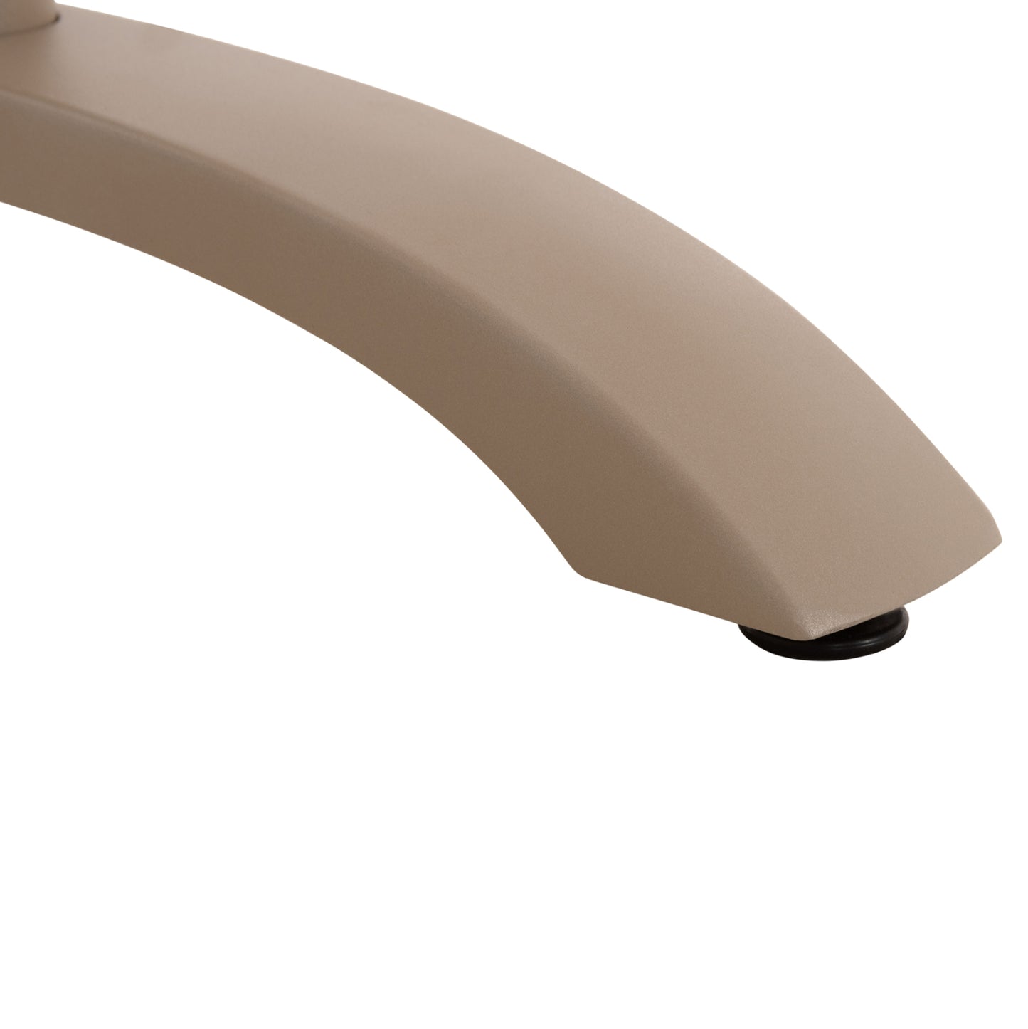 TABLE BASE 2-COLUMN WITH FOLDING CROSSES HM468.25 ALUMINUM IN CAPPUCCINO 78x59.5x73H