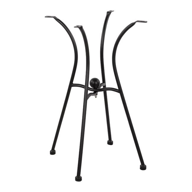 Metallic Base HM466 4legs in black color 50x50 cm.