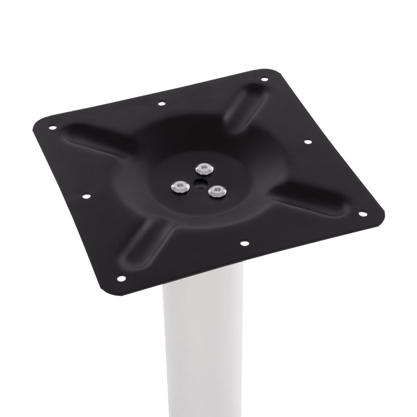 Base metallic White matte 40x40x72 with adjusters HM421.12