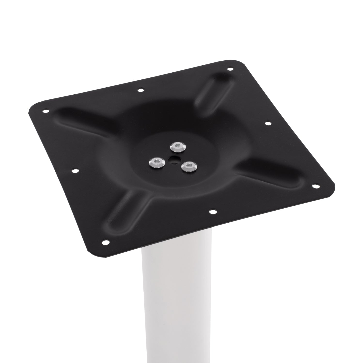 Base metallic White matte 40x40x72 with adjusters HM421.12