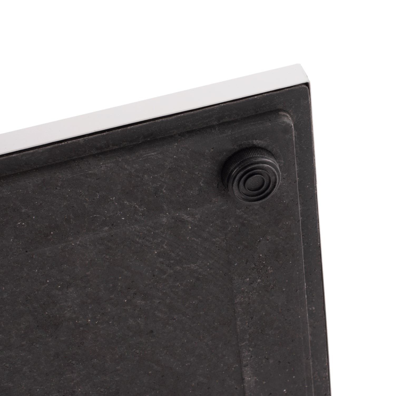 Base metallic White matte 40x40x72 with adjusters HM421.12