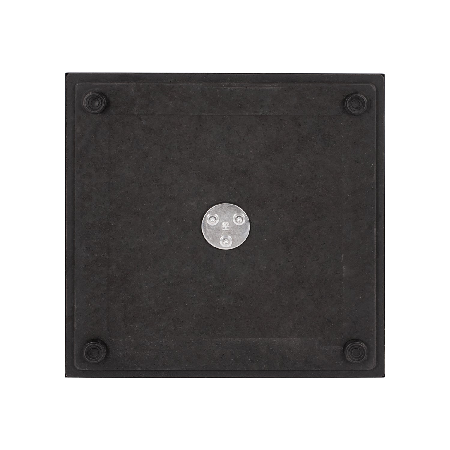 Base metallic Black matte 40x40x72 with adjusters HM421.11