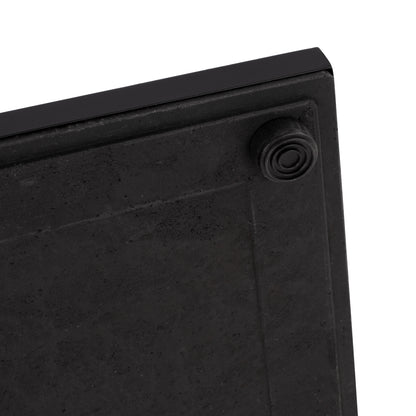 Base metallic Black matte 45x45x72 with adjuster HM438