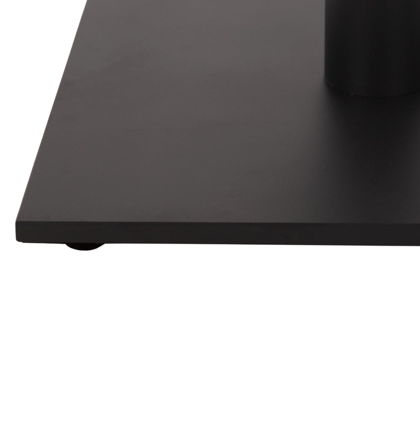 BASE FOR BAR TABLE HM474.20 MEDIUM HEIGHT-MATTE GREY METAL-HEIGHT ADJUSTERS-CROSS 46Χ46cm 45Χ45Χ94Hcm