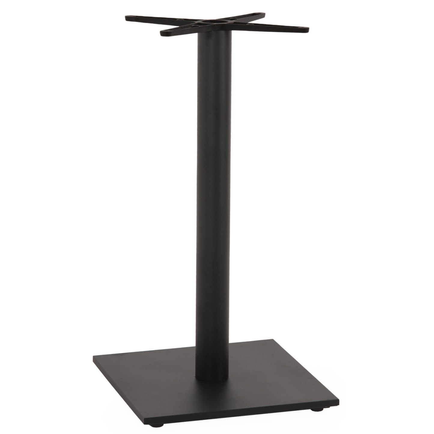 BASE FOR BAR TABLE HM474.20 MEDIUM HEIGHT-MATTE GREY METAL-HEIGHT ADJUSTERS-CROSS 46Χ46cm 45Χ45Χ94Hcm