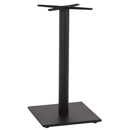 BASE FOR BAR TABLE HM474.20 MEDIUM HEIGHT-MATTE GREY METAL-HEIGHT ADJUSTERS-CROSS 46Χ46cm 45Χ45Χ94Hcm