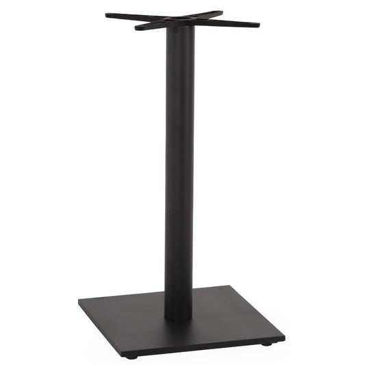 BASE FOR BAR TABLE HM474.20 MEDIUM HEIGHT-MATTE GREY METAL-HEIGHT ADJUSTERS-CROSS 46Χ46cm 45Χ45Χ94Hcm