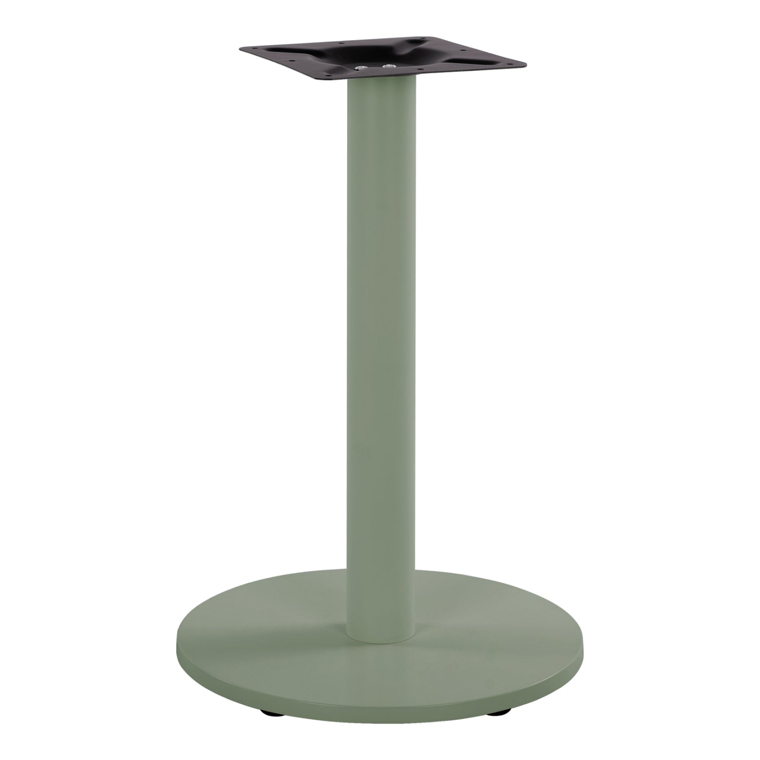 TABLE BASE HM419.28 METALLIC IN GREEN WITH HEIGHT ADJUSTERS Φ45Χ72Hcm.