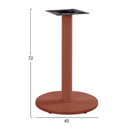 TABLE BASE HM419.27 METALLIC IN TERRACOTTA COLOR WITH HEIGHT ADJUSTERS Φ45Χ72Hcm.