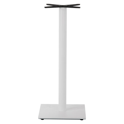 BASE FOR BAR TABLE HM439.02 METAL IN WHITE MATTE WITH HEIGHT ADJUSTERS 46Χ46Χ108Hcm.