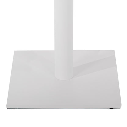 BASE FOR BAR TABLE HM439.02 METAL IN WHITE MATTE WITH HEIGHT ADJUSTERS 46Χ46Χ108Hcm.
