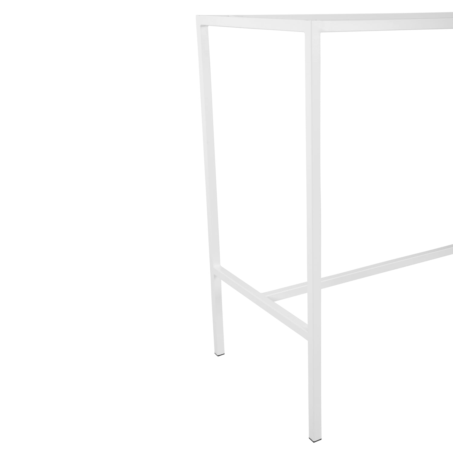 Metal stand bar base white matte TS925 p type for 140Χ60 Surface
