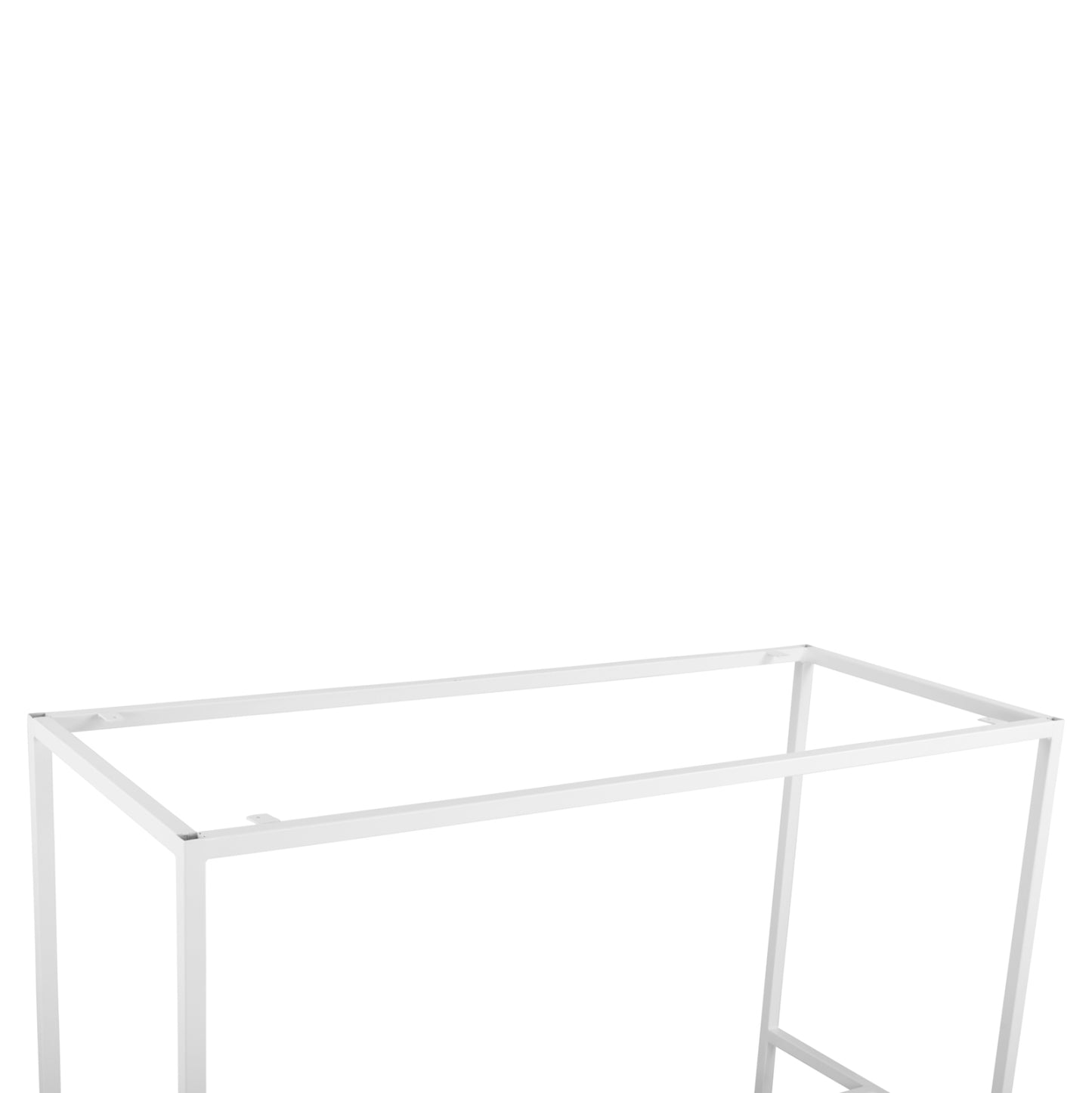 Metal stand bar base white matte TS925 p type for 140Χ60 Surface