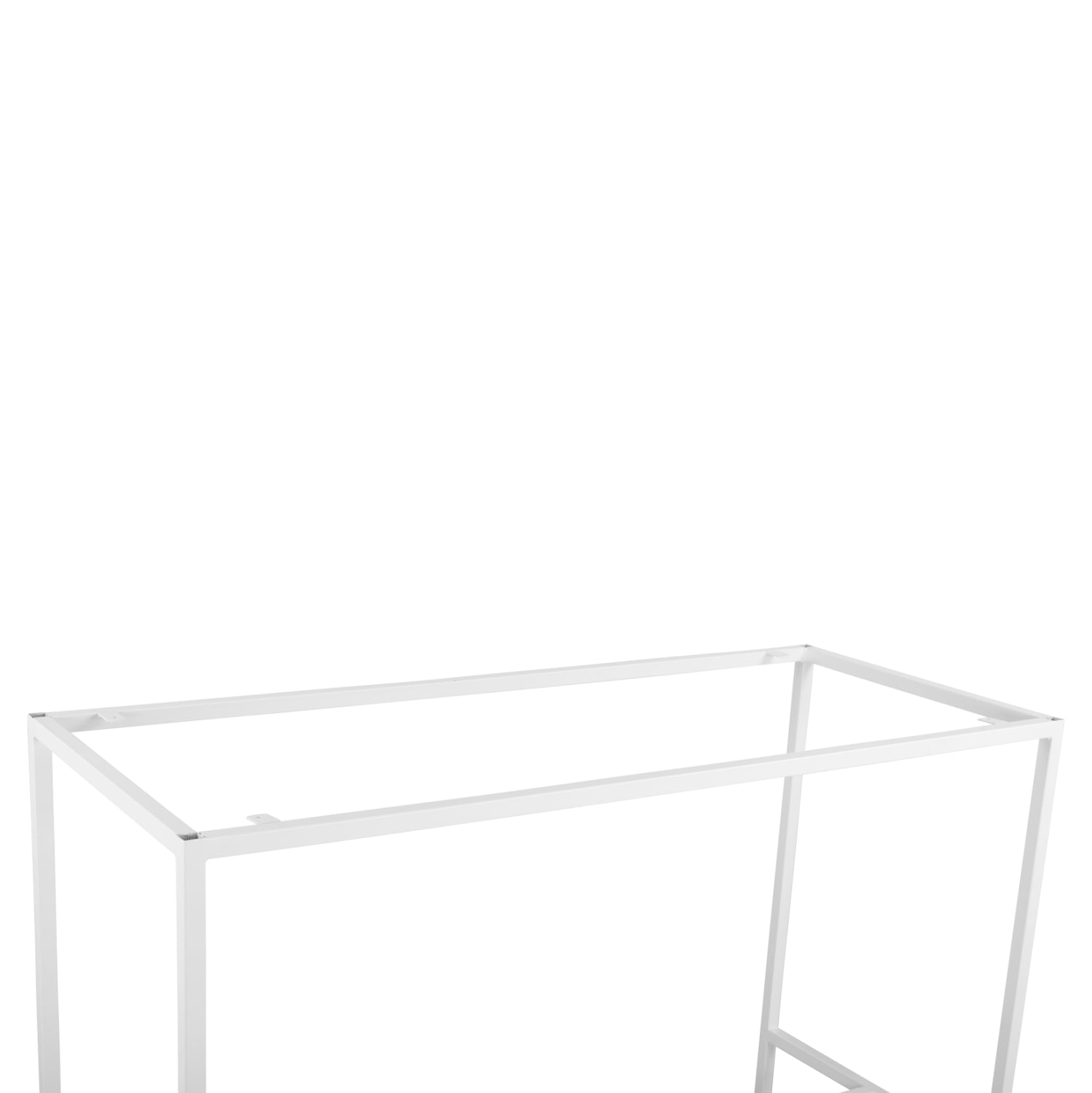 Metal stand bar base white matte TS925 p type for 140Χ60 Surface