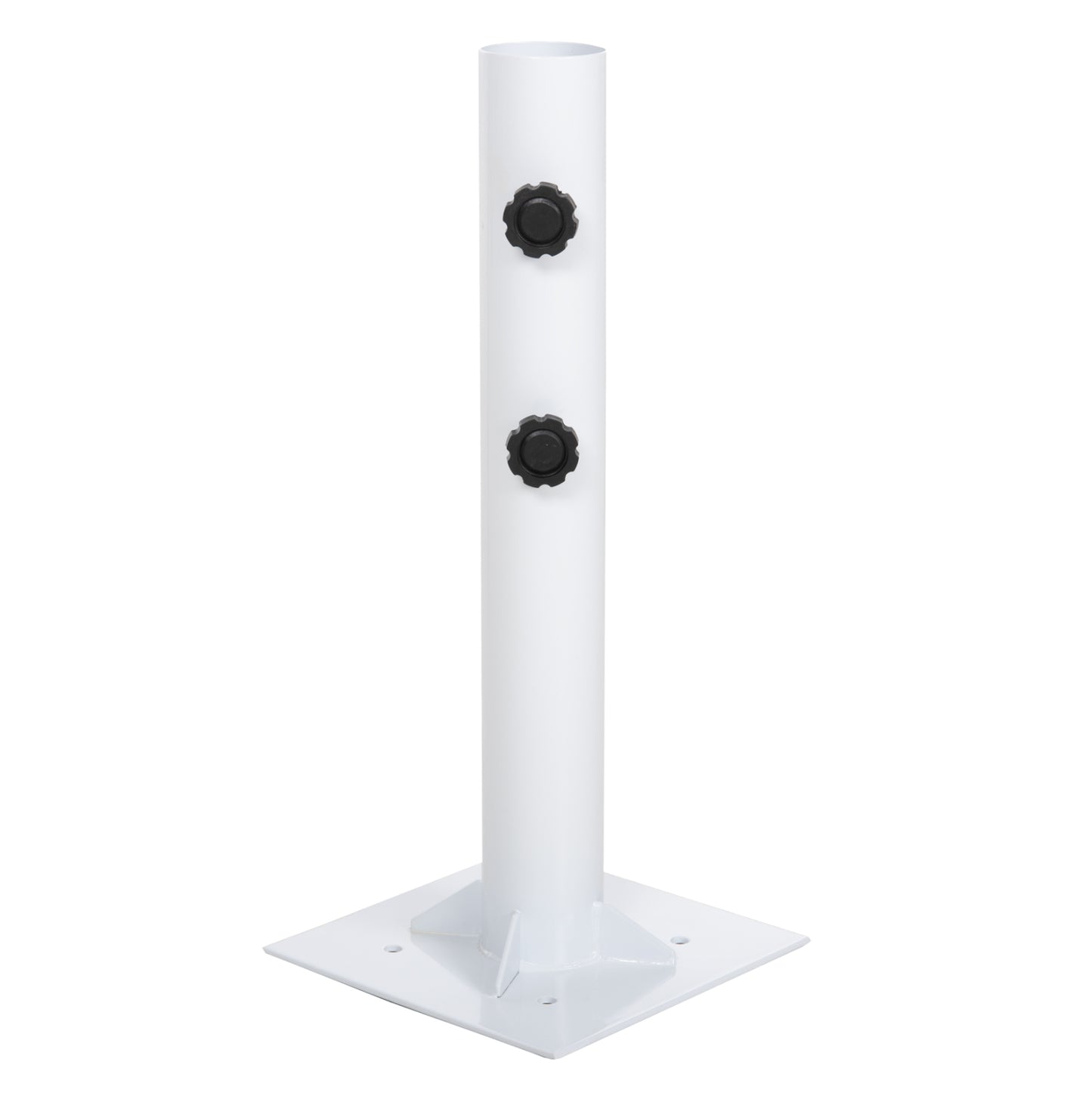 UMBRELLA BASE Φ60mm x 51Hcm.METAL GROUND BOLT FOR POLE UP TO Φ60mm FB96011 WHITE