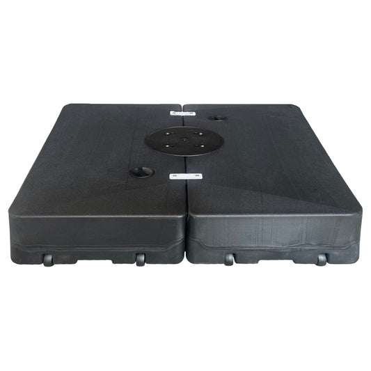 UMBRELLA BASE HM6608 POLYETHYLENE IN BLACK 98x98x18Hcm