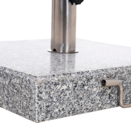 GRANITE UMBRELLA BASE 40KG WITH HANDLE & WHEELS HM6564--TUBE DIAMETER Φ48