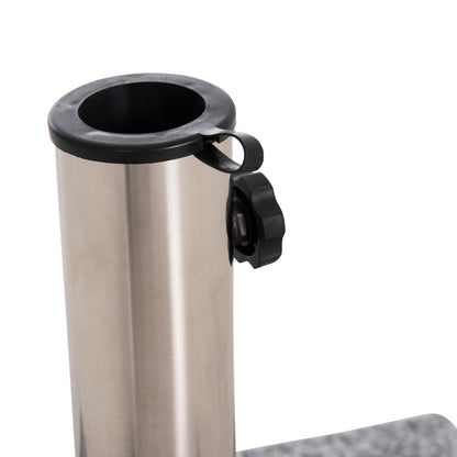 GRANITE UMBRELLA BASE 40KG WITH HANDLE & WHEELS HM6564--TUBE DIAMETER Φ48