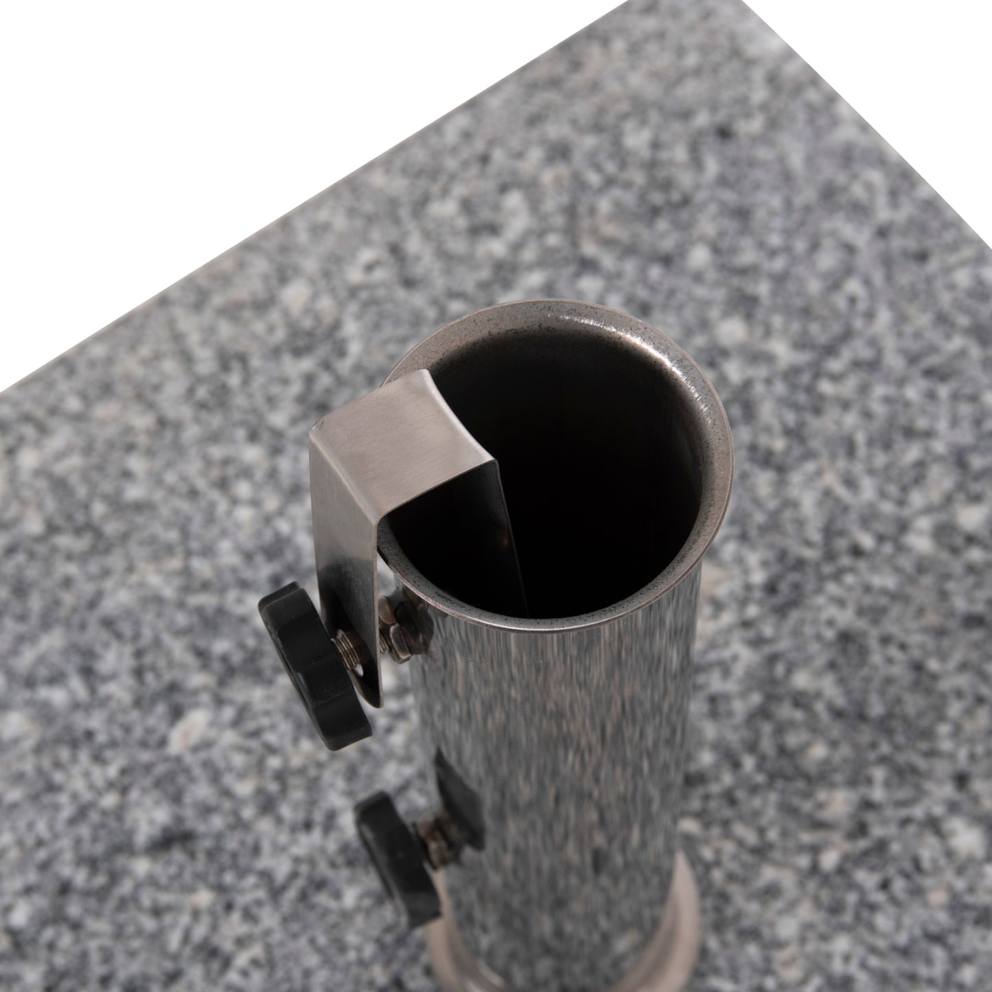 GRANITE UMBRELLA BASE 60KG WITH HANDLE & WHEELS HM6565--TUBE DIAMETER Φ58