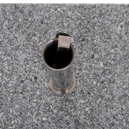 GRANITE UMBRELLA BASE 60KG WITH HANDLE & WHEELS HM6565--TUBE DIAMETER Φ58