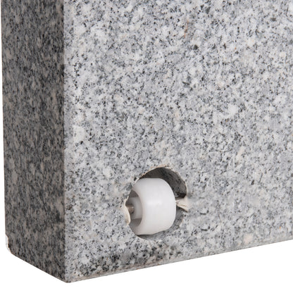 GRANITE UMBRELLA BASE 60KG WITH HANDLE & WHEELS HM6565--TUBE DIAMETER Φ58