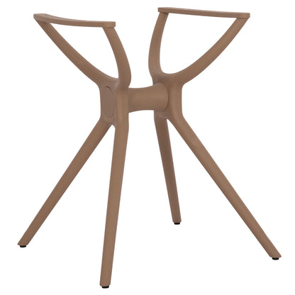 POLYPROPYLENE TABLE BASE CAPPUCCINO HM462.04 FOR TABLETOP 80X80cm.