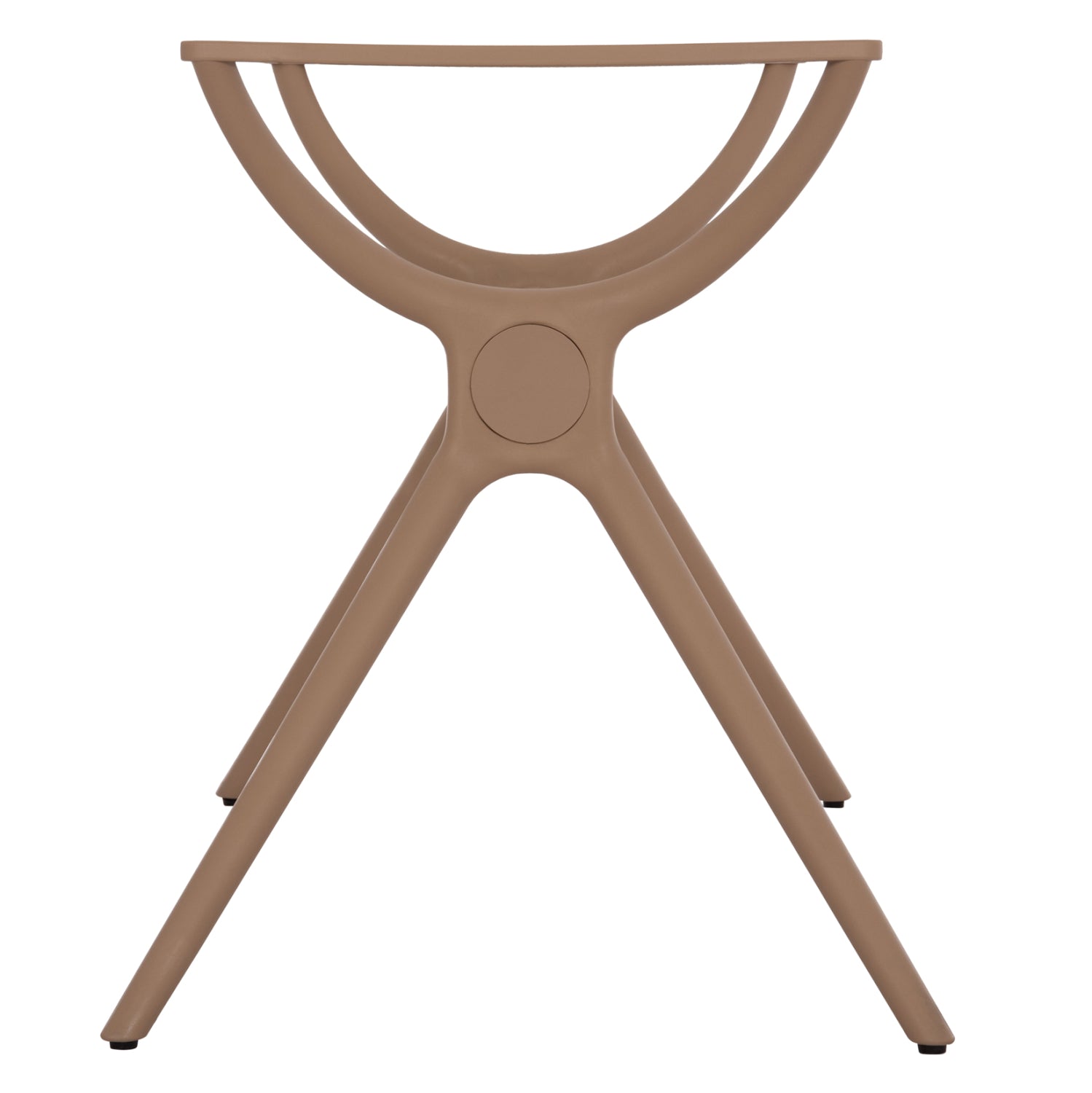 POLYPROPYLENE-METAL TABLE BASE CAPPUCCINO HM463.04 FOR TABLETOP 120X80cm.