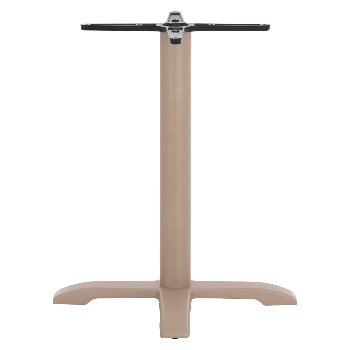 PROFESSIONAL TABLE BASE 4-PRONGED HM406.25 STEEL/CAST IRON--CAPPUCCINO 62x62x72Hcm.