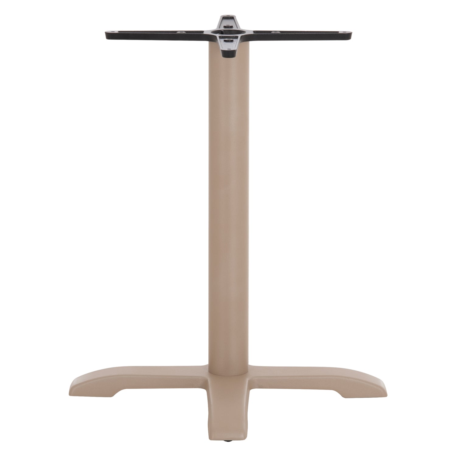PROFESSIONAL TABLE BASE 4-PRONGED HM406.25 STEEL/CAST IRON--CAPPUCCINO 62x62x72Hcm.