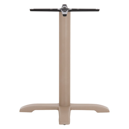 PROFESSIONAL TABLE BASE 4-PRONGED HM406.25 STEEL/CAST IRON--CAPPUCCINO 62x62x72Hcm.