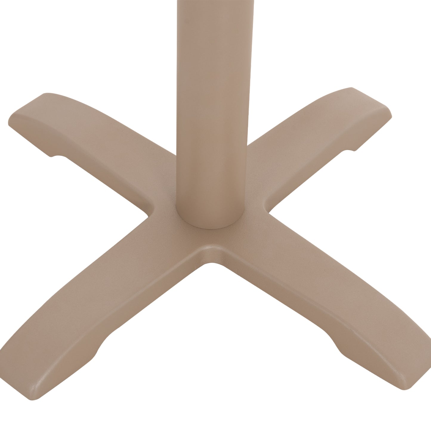 PROFESSIONAL TABLE BASE 4-PRONGED HM406.25 STEEL/CAST IRON--CAPPUCCINO 62x62x72Hcm.