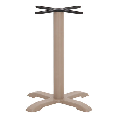 PROFESSIONAL TABLE BASE 4-PRONGED HM406.25 STEEL/CAST IRON--CAPPUCCINO 62x62x72Hcm.
