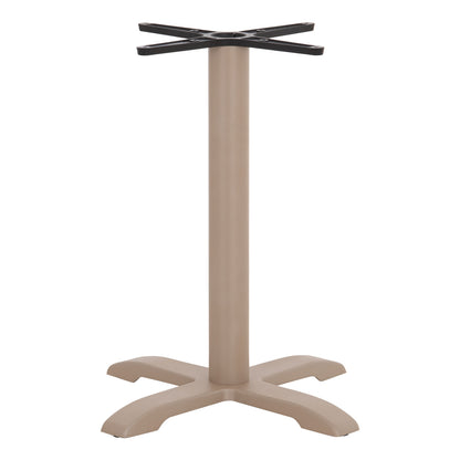 PROFESSIONAL TABLE BASE 4-PRONGED HM406.25 STEEL/CAST IRON--CAPPUCCINO 62x62x72Hcm.