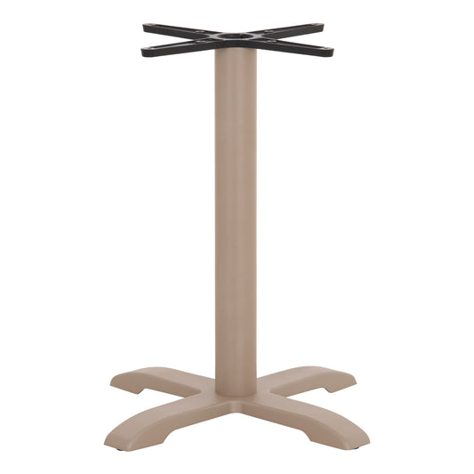 PROFESSIONAL TABLE BASE 4-PRONGED HM406.25 STEEL/CAST IRON--CAPPUCCINO 62x62x72Hcm.