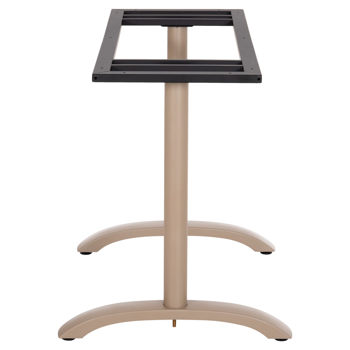 ASE FOR TABLE HM461.25 ALUMINUM DOUBLE IN CAPPUCCINO WITH HEIGHT ADJUSTERS 100Χ60Χ73Hcm.
