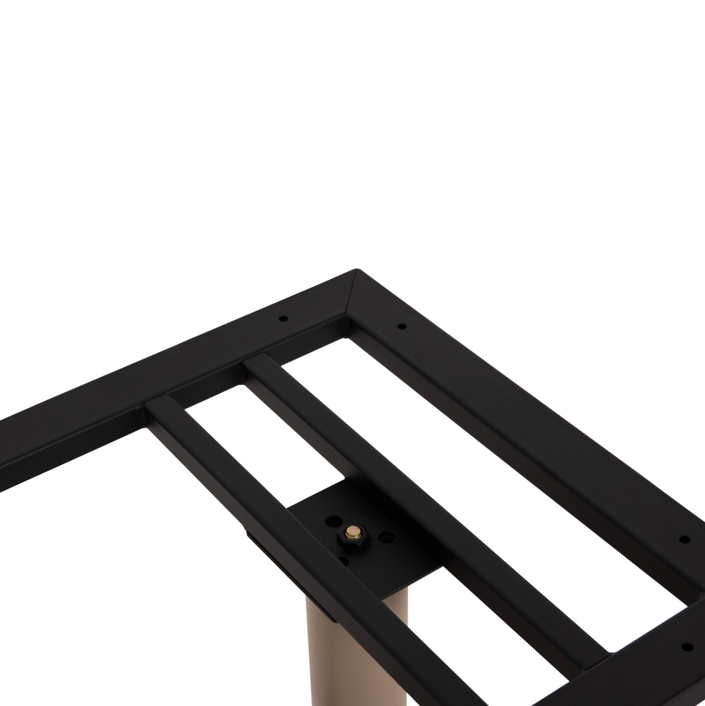 ASE FOR TABLE HM461.25 ALUMINUM DOUBLE IN CAPPUCCINO WITH HEIGHT ADJUSTERS 100Χ60Χ73Hcm.