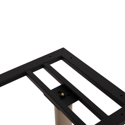 ASE FOR TABLE HM461.25 ALUMINUM DOUBLE IN CAPPUCCINO WITH HEIGHT ADJUSTERS 100Χ60Χ73Hcm.