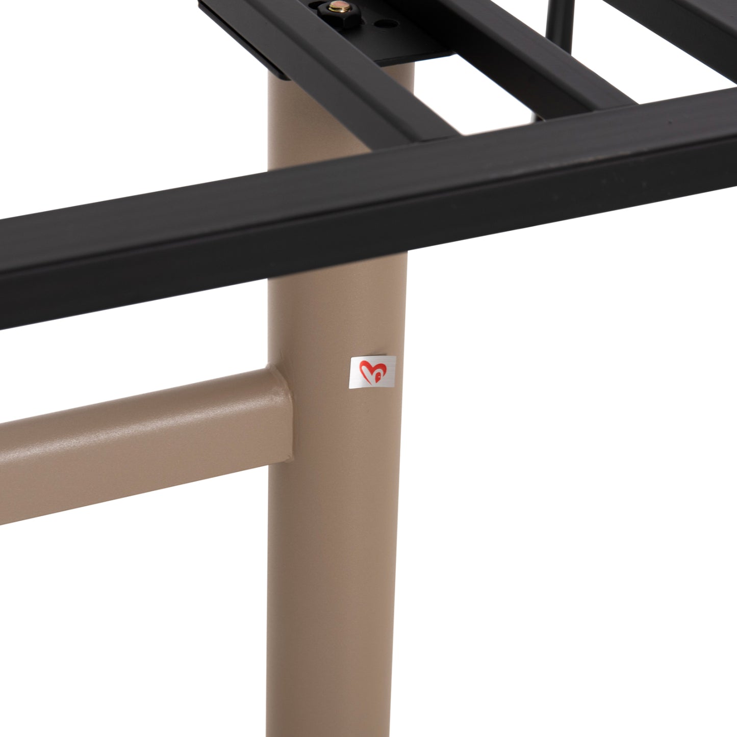 ASE FOR TABLE HM461.25 ALUMINUM DOUBLE IN CAPPUCCINO WITH HEIGHT ADJUSTERS 100Χ60Χ73Hcm.