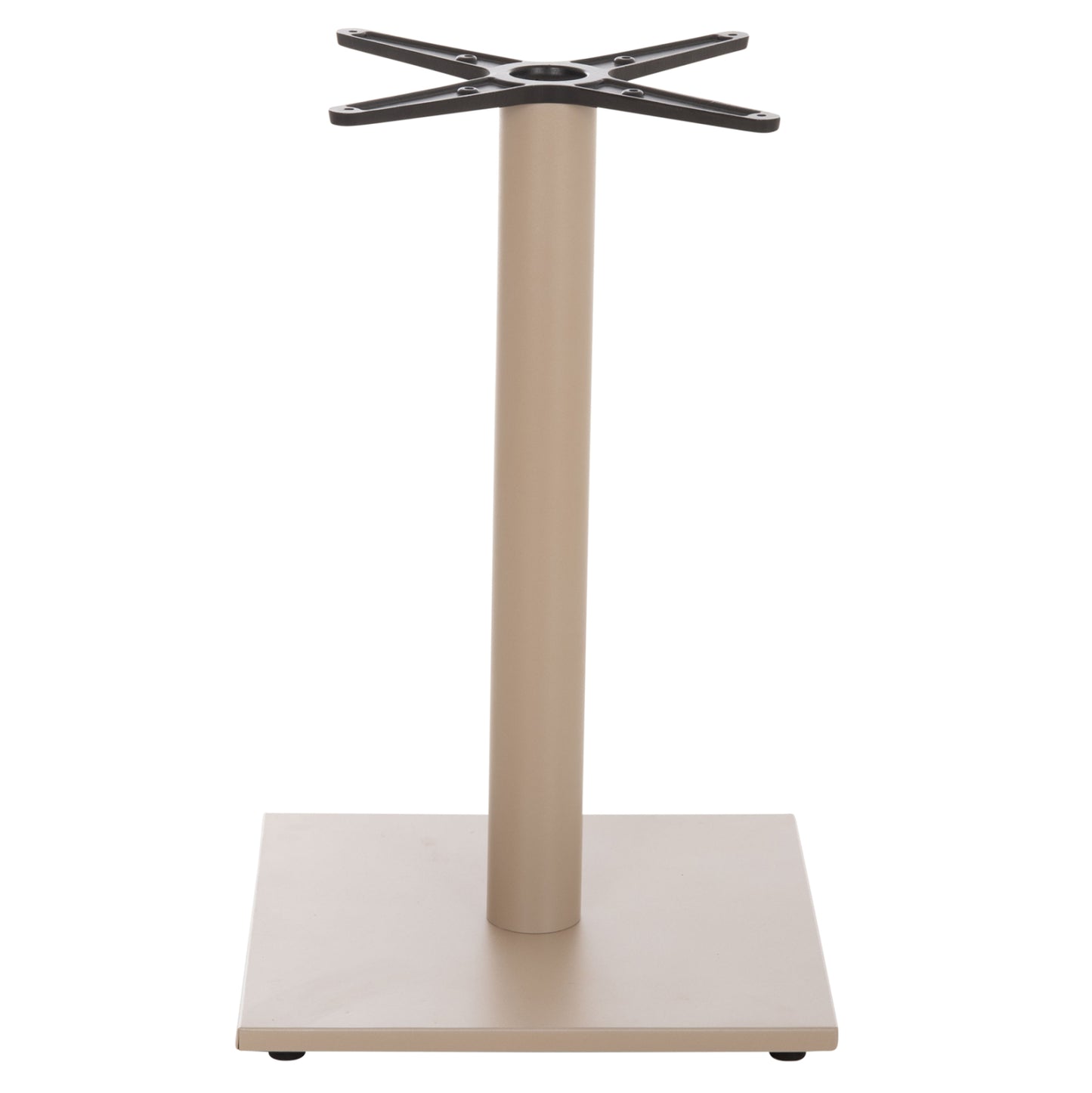 TABLE BASE HM475.25 ALUMINUM IN CAPPUCCINO COLOR 46x46x72Hcm. CROSS 46Χ46cm